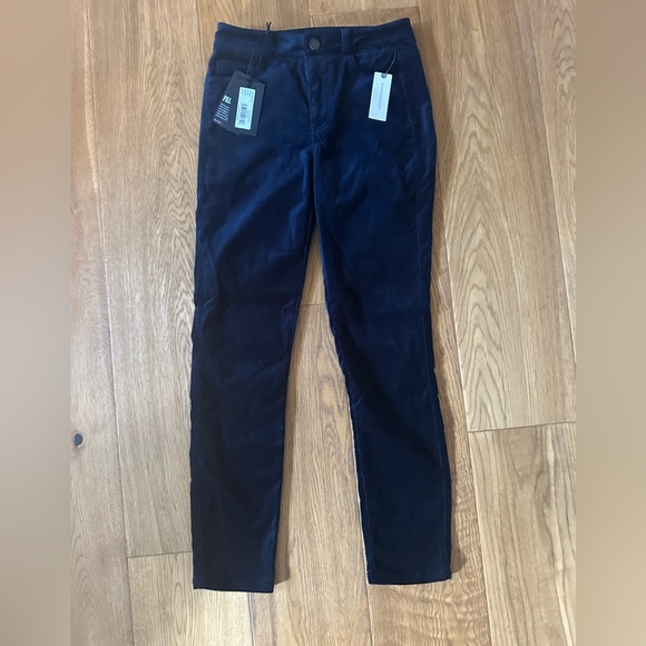 Paige Hoxton ankle velvet pant size 24 Navy - Picture 5 of 5